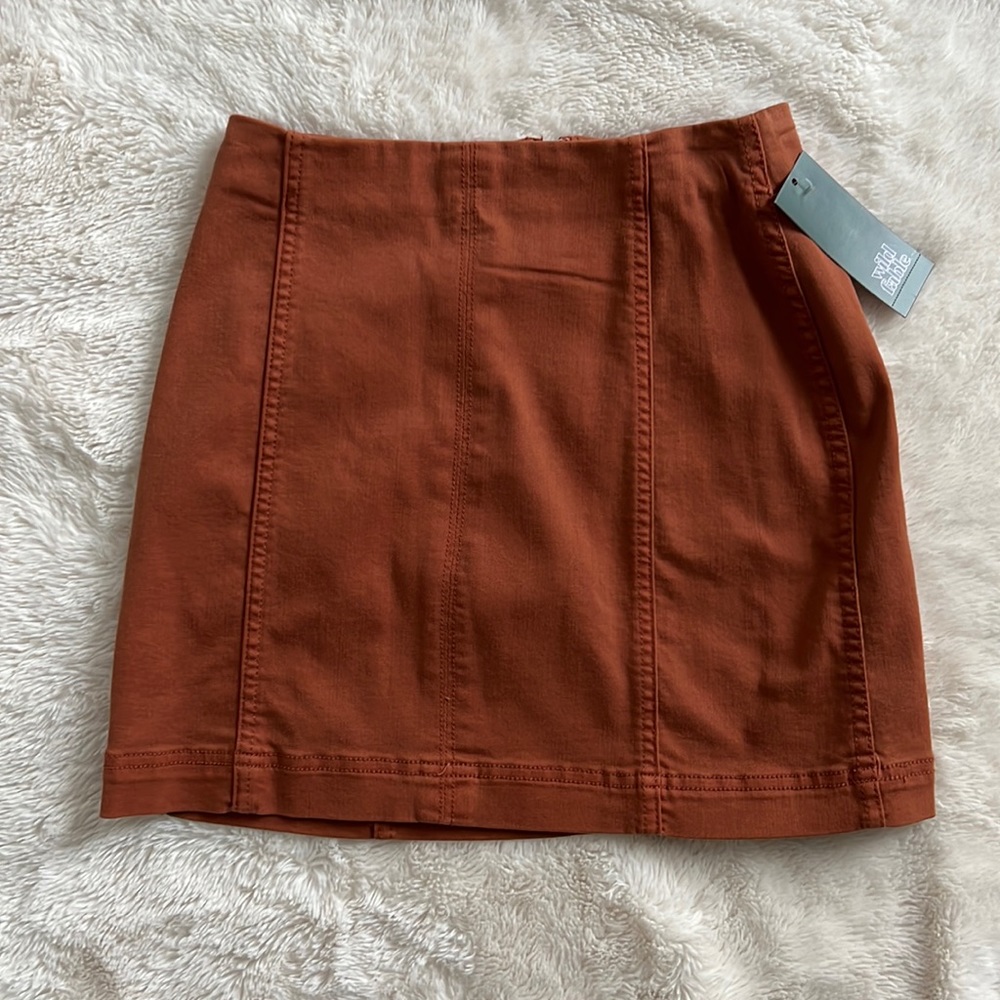 Wild Fable Rust Mini Skirt